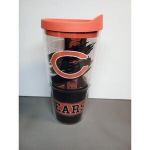 Tervis Chicago Bears‎ 24oz Insulated Tumbler Travel Cup with Orange Lid NFL